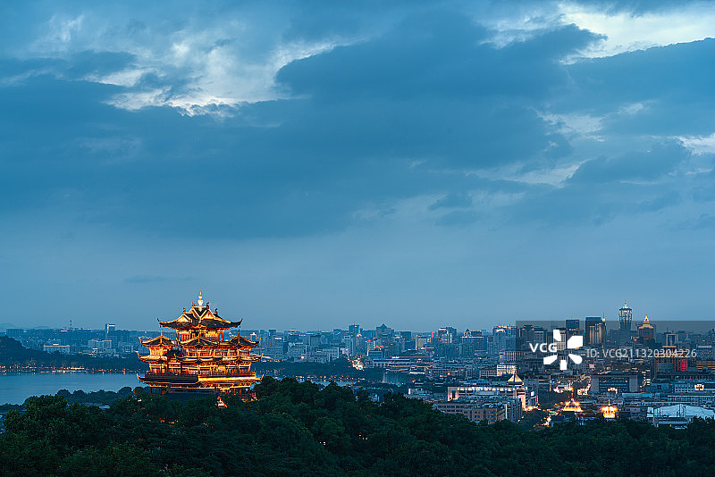 杭城夜景图片素材