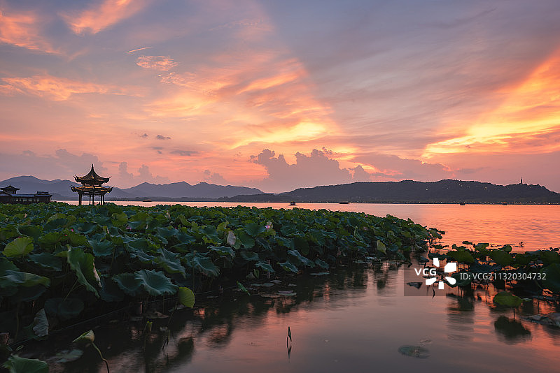 西湖美景图片素材