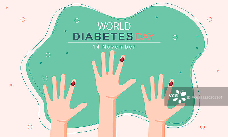 世界糖尿病日与手指特写图片素材