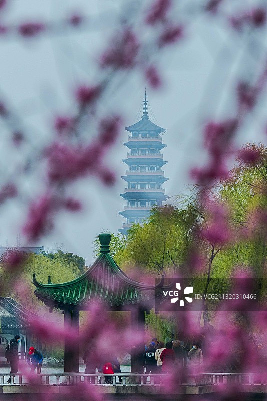 栖灵塔，江苏扬州图片素材