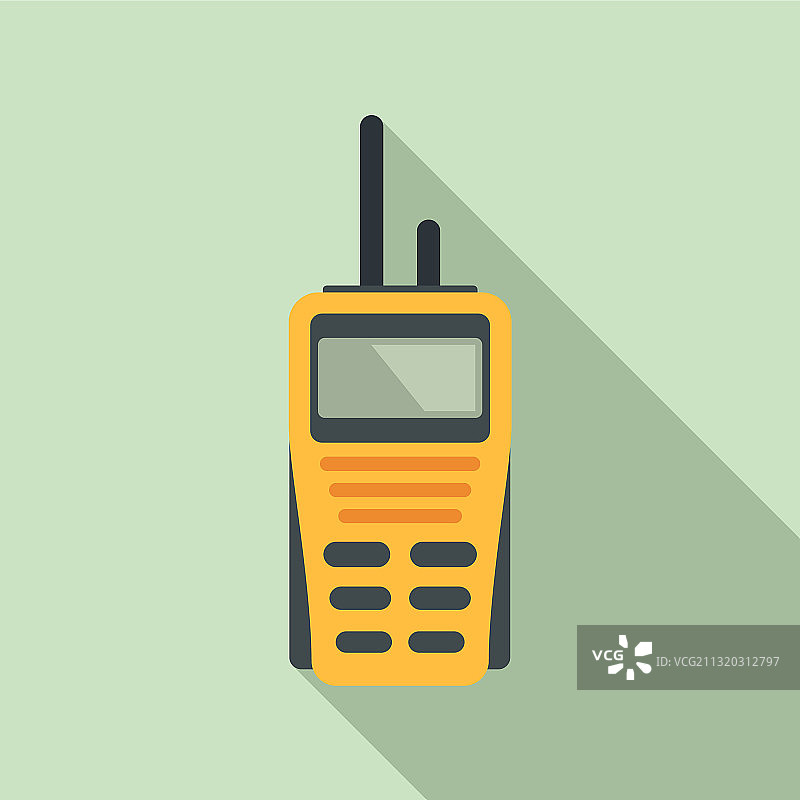 对讲机安全图标扁平样式图片素材
