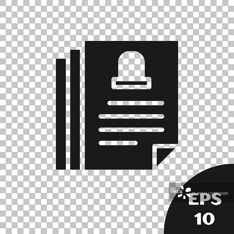 黑色死亡证明书图标图片素材