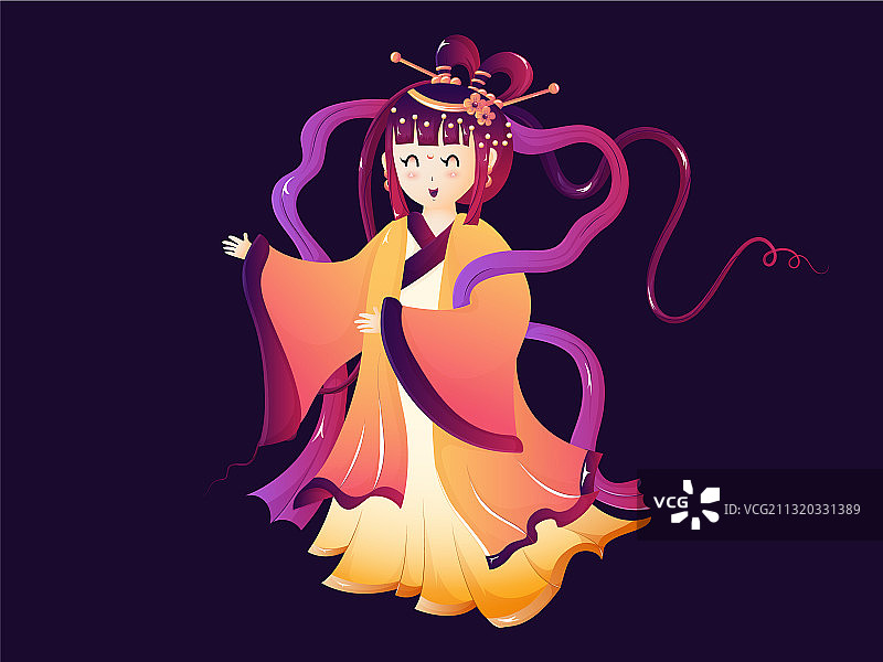 中秋节美丽嫦娥图片素材