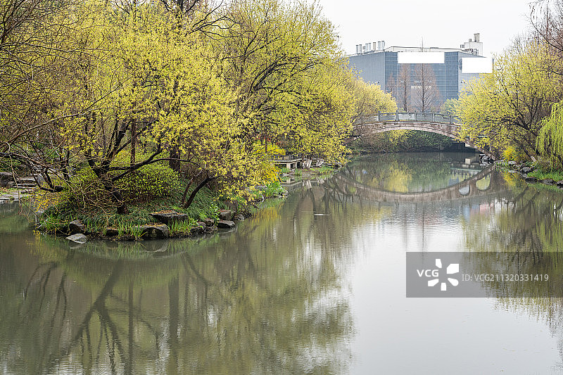 浙江省杭州市江干区机场路草庄公园图片素材