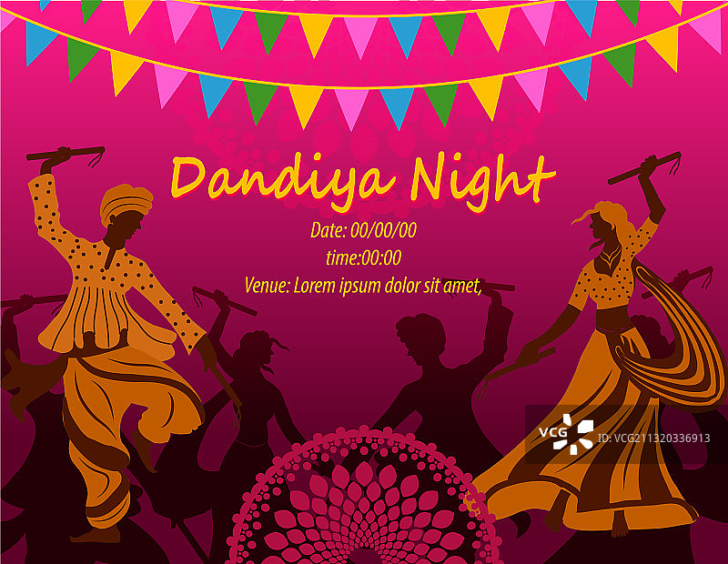 九夜节是杜尔迦女神的九日节图片素材