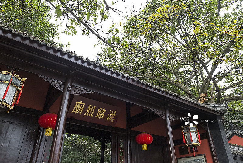 成都景点武侯祠诸葛亮祠堂图片素材