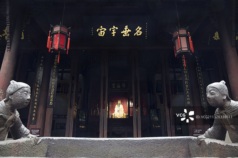 成都景点武侯祠诸葛亮祠堂图片素材