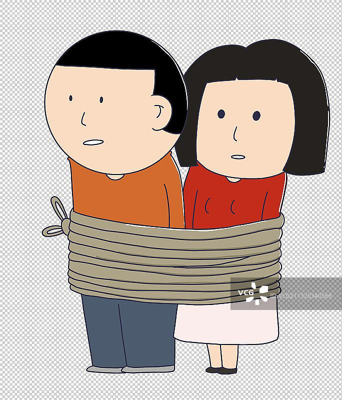 元素：捆绑的人物图片素材
