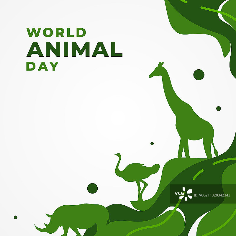 世界动物日庆祝时刻设计图片素材