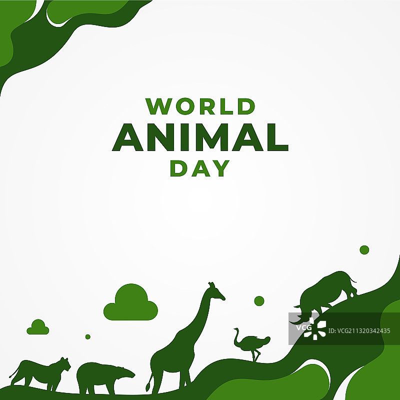 世界动物日庆祝时刻设计图片素材