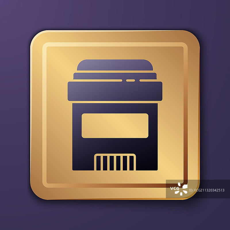 紫色止汗除臭剂滚珠图标图片素材