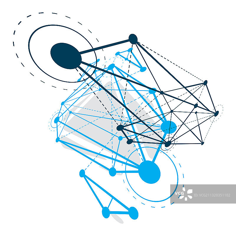 抽象立体低多边形设计图片素材
