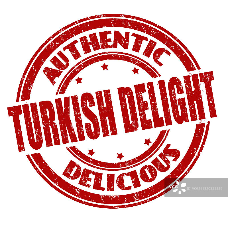 土耳其软糖标志或图章图片素材