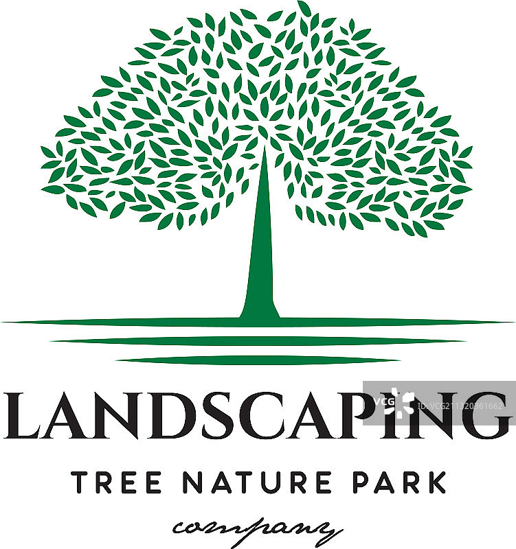 树木自然公园景观标志图片素材