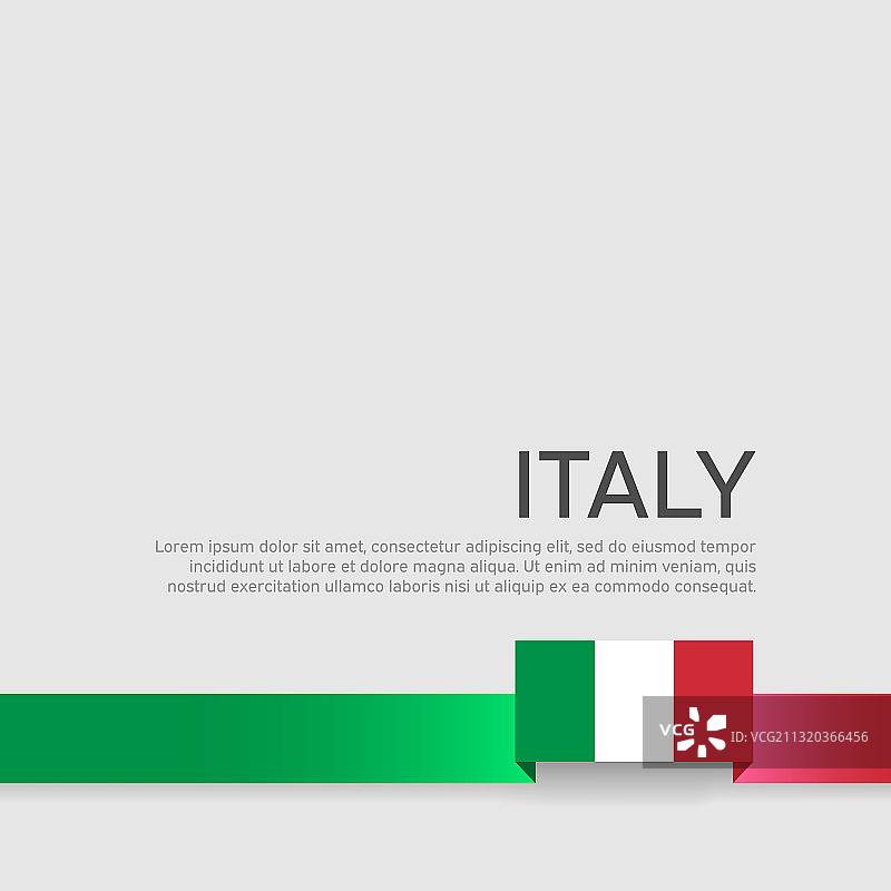 意大利国旗背景丝带颜色图片素材