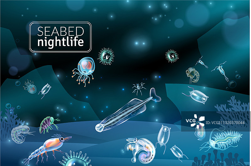 卡通海底背景图片素材