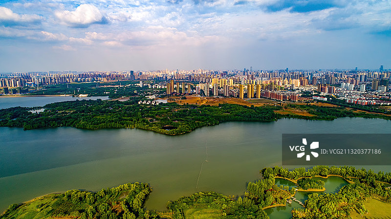 合肥市董铺水库湿地人居图片素材