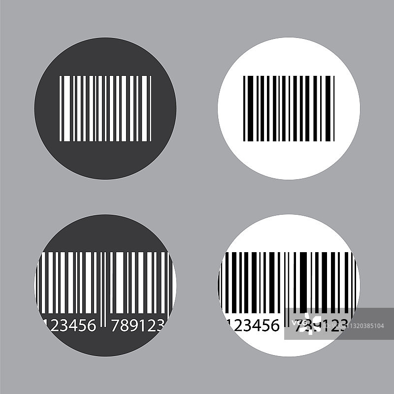 条形码图标集图片素材