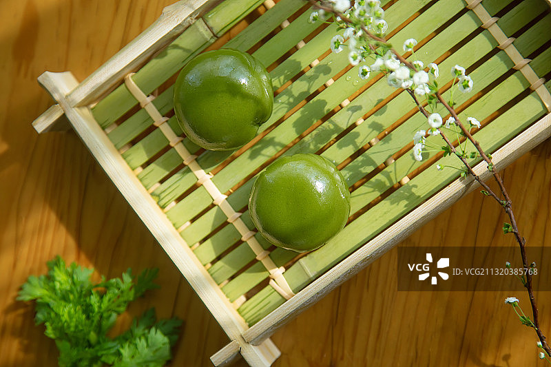 青团,传统,点心,中国文化图片素材