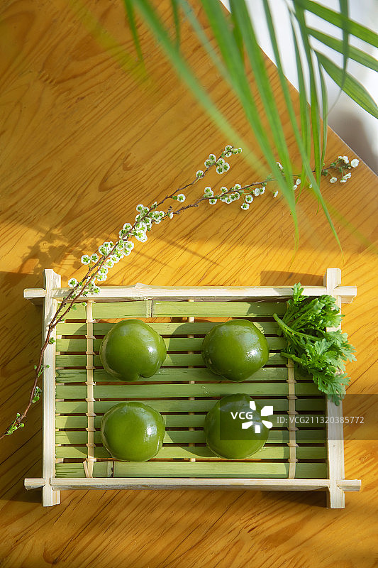 青团,传统,点心,中国文化图片素材