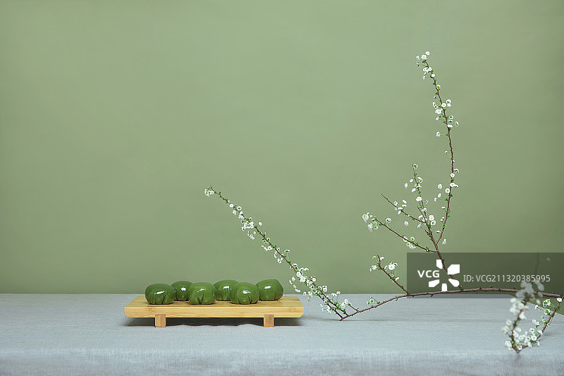 青团与酒,中国风,传统文化图片素材