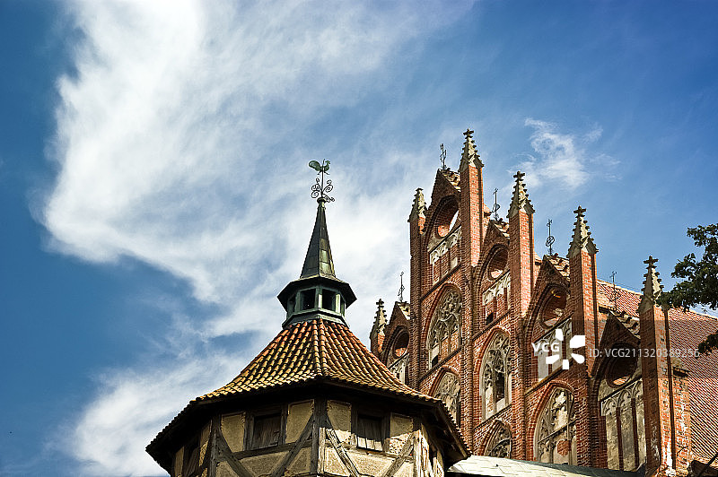 马尔堡城堡，波兰北部城镇图片素材