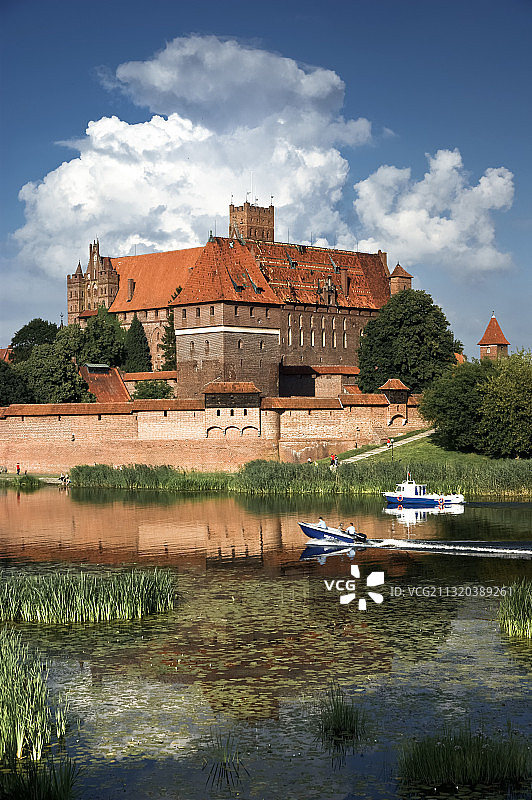 马尔堡城堡，波兰北部城镇图片素材