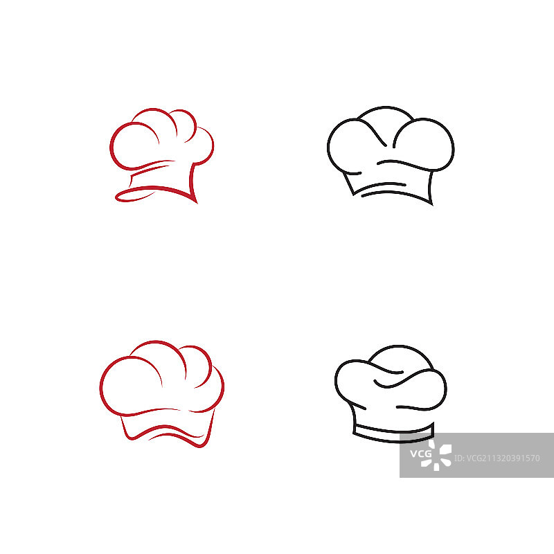 厨师帽Logo模板图标图片素材