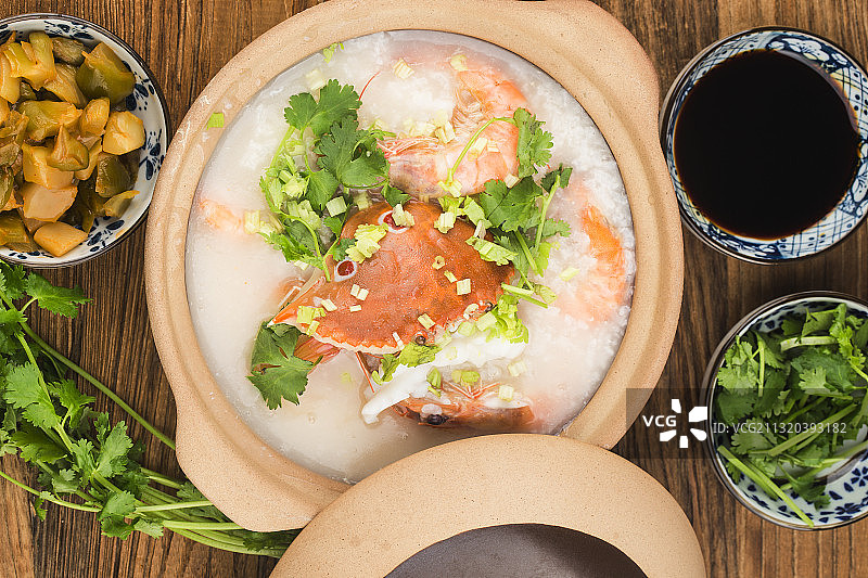 广东潮汕砂锅粥图片素材