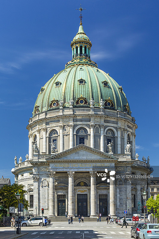 哥本哈根腓特烈教堂（大理石教堂），西兰岛，丹麦图片素材