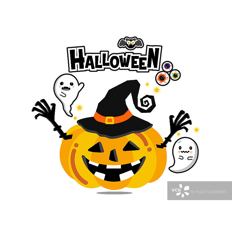 万圣节贺卡图片素材
