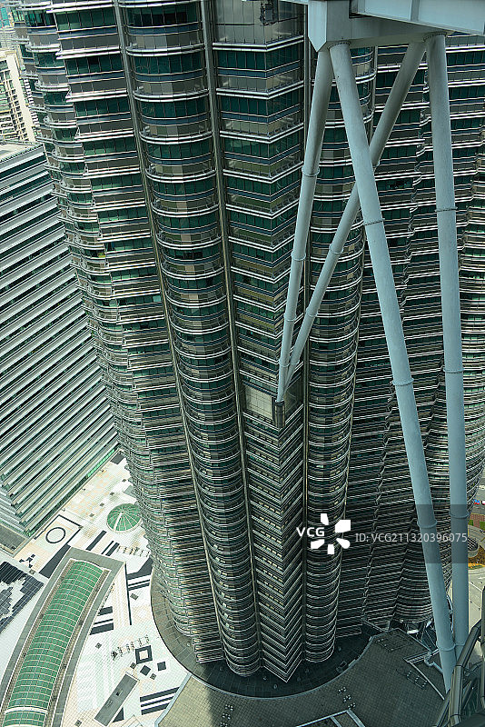 吉隆坡双子塔高空景观图片素材