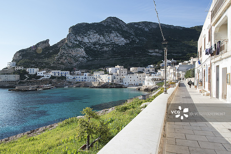 意大利西西里岛特拉帕尼的莱万佐岛图片素材