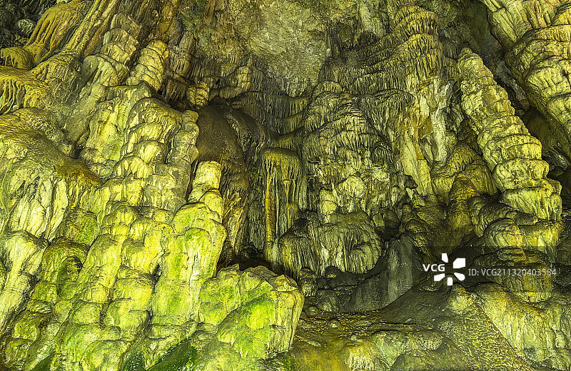 希腊克里特岛拉西锡高原宙斯洞穴内部景观图片素材