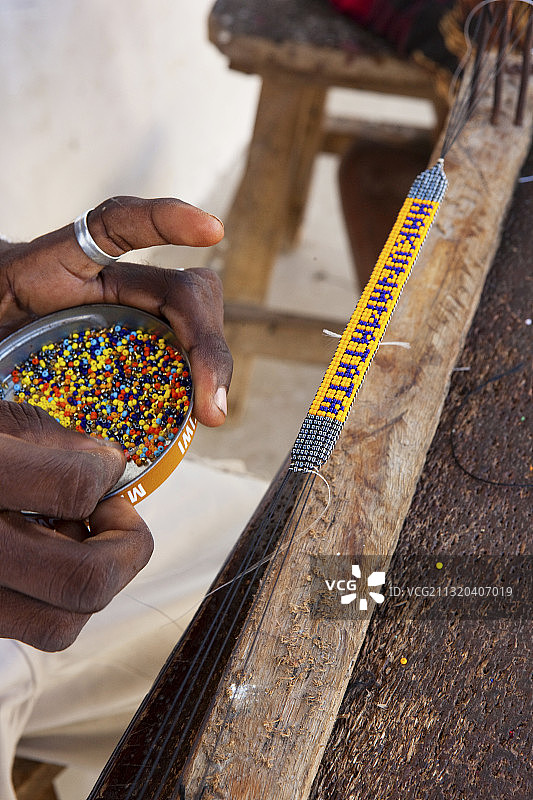 Hakuna matata，珍珠手链，纪念品，瓦塔穆，马林迪，肯尼亚图片素材