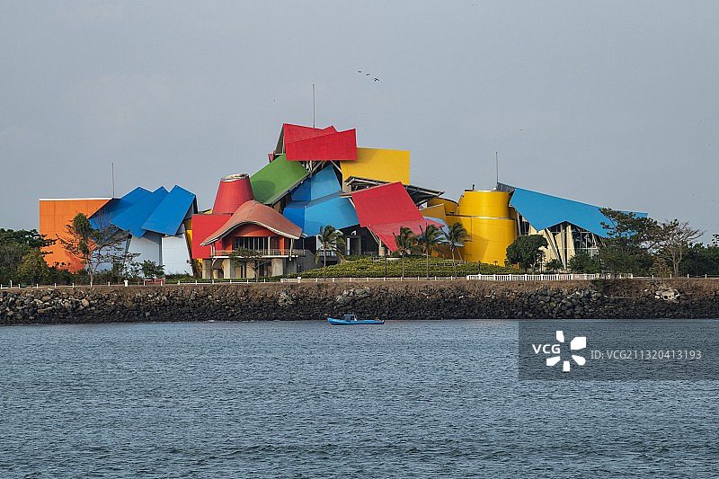 弗兰克·盖里的巴拿马生物博物馆建筑外观图片素材