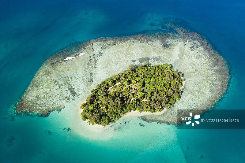 新爱尔兰利森群岛风光，巴布亚新几内亚图片素材