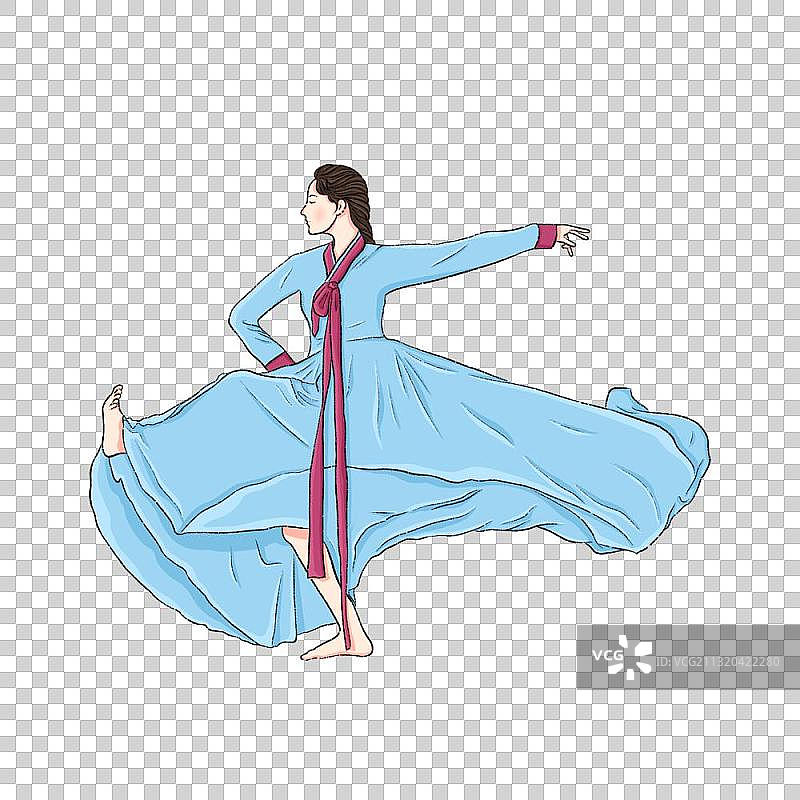 朝鲜族舞图片素材