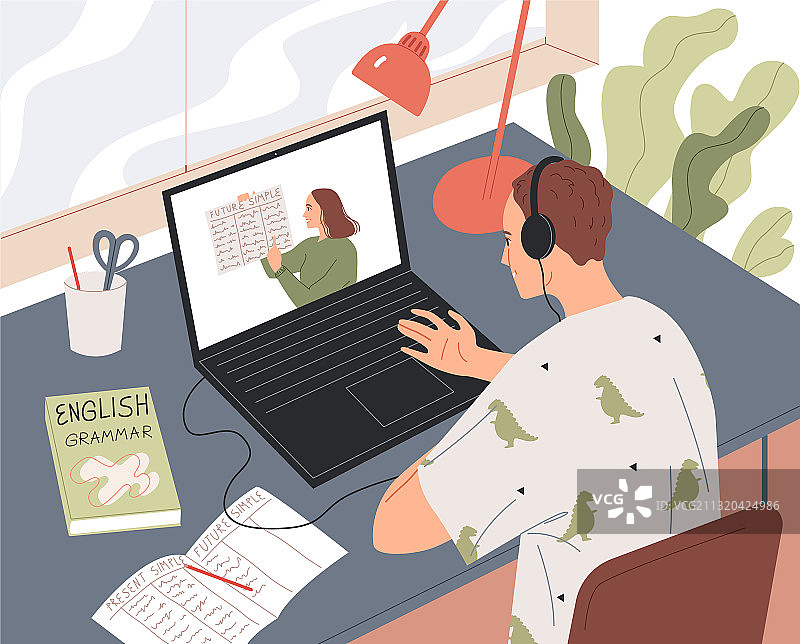 学生在线观看课程图片素材