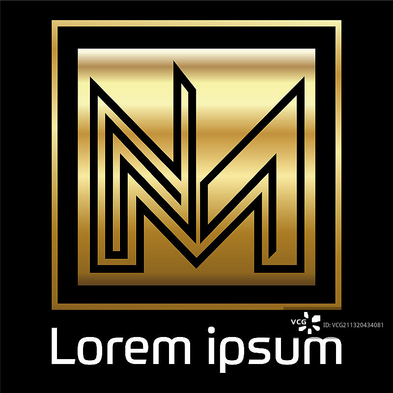 字母M和N组合图标图片素材