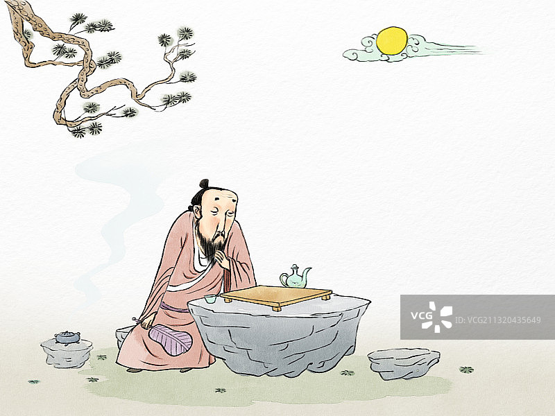 古人下棋图片素材