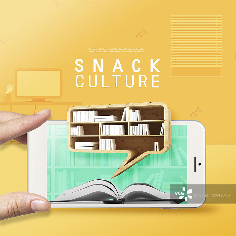 手持手机和书本图片素材