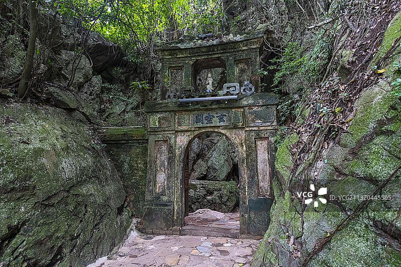 越南岘港大理石山洞穴入口图片素材