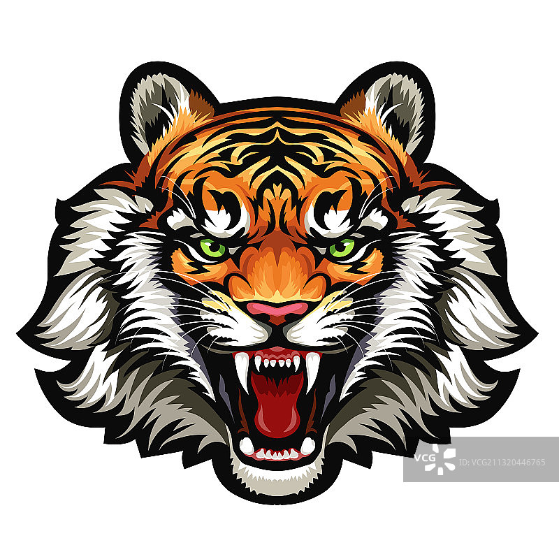 老虎头吉祥物图片素材