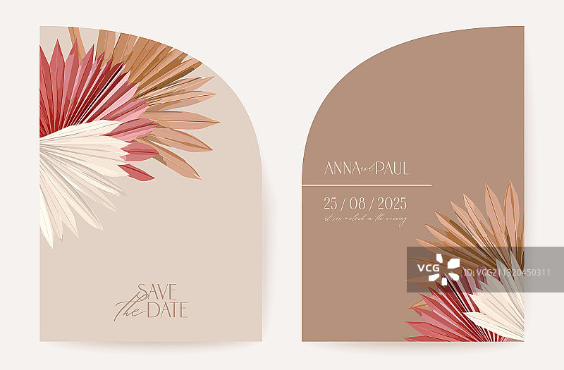 现代几何装饰艺术婚礼请柬图片素材