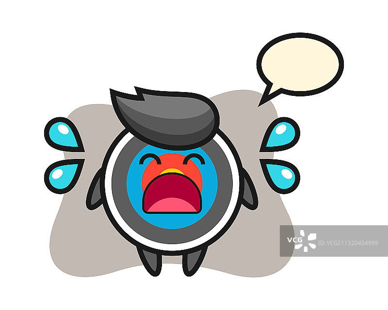 带有哭泣手势的卡通射箭目标图片素材