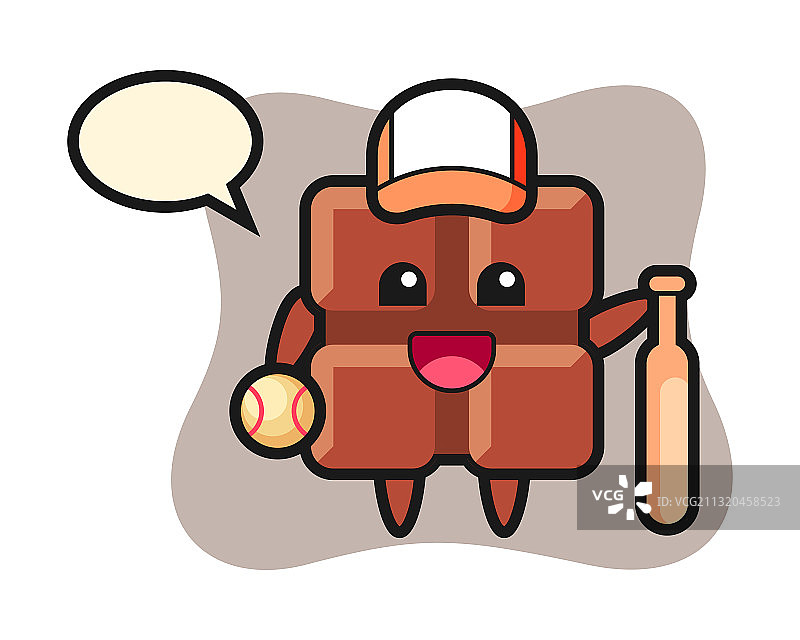 卡通巧克力棒棒球图片素材