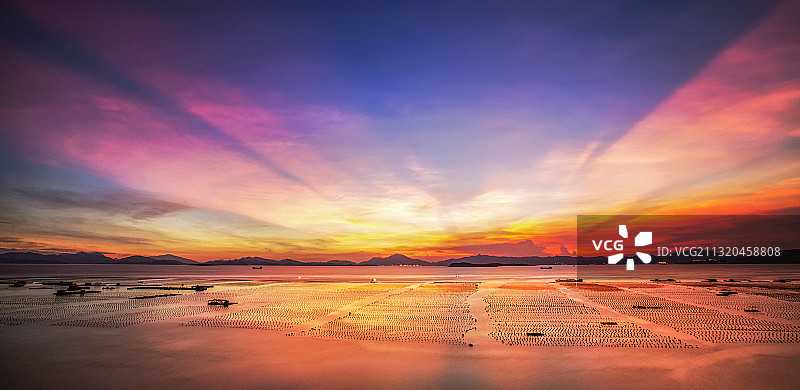 南澳晚霞图片素材