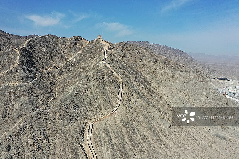 嘉峪关悬臂长城图片素材