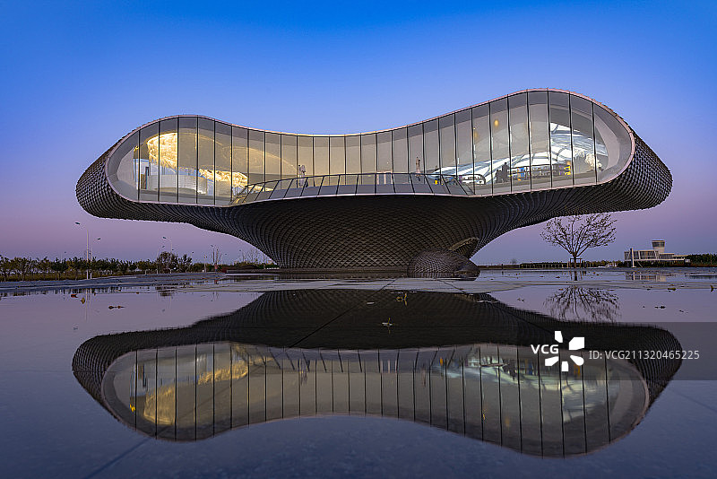 浪花艺术馆图片素材